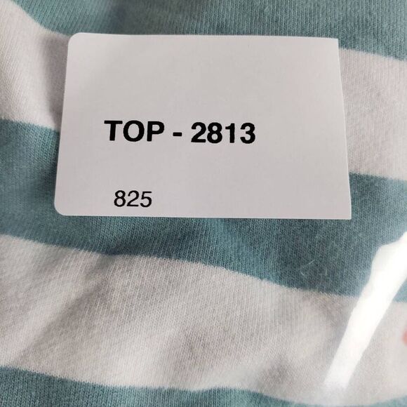 Ampersand Avenue Women’s Hoodie Green White Striped Size L - Picture 8 of 8